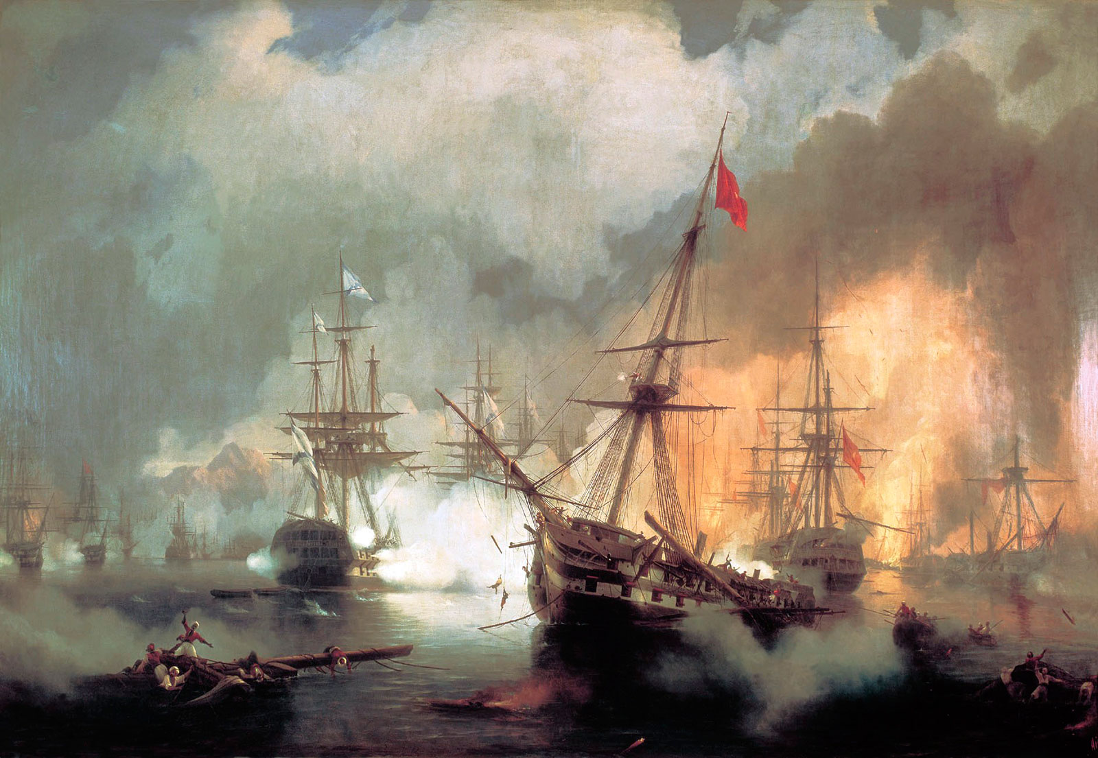 5-Η-Ναυμαχία-του-Ναυαρίνου,-Ιβάν-Αϊβαζόφσκι-1-Ιανουαρίου-1846