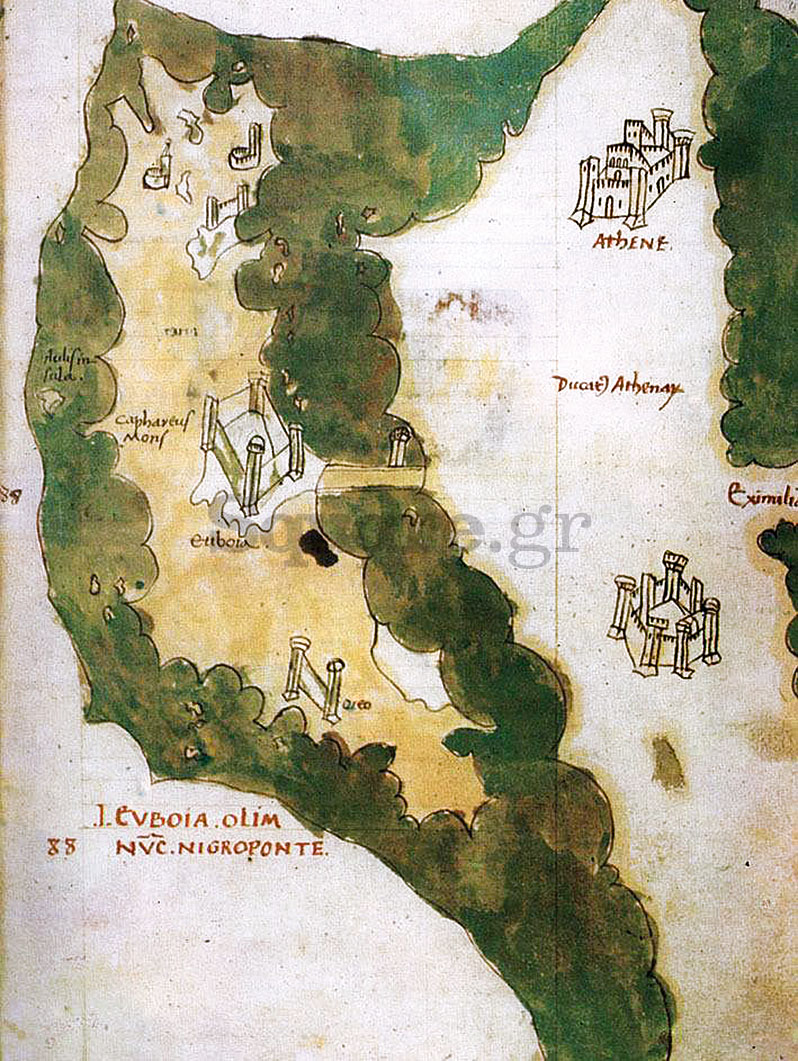 17-Χάρτης-Εύβοιας-Έργο-του-Cristoforo-Buondelmonti-με-τίτλο-Insularum-Archipelagi-1420-Πηγή-Ίδρυμα-Αικατερίνης-Λασκαρίδη