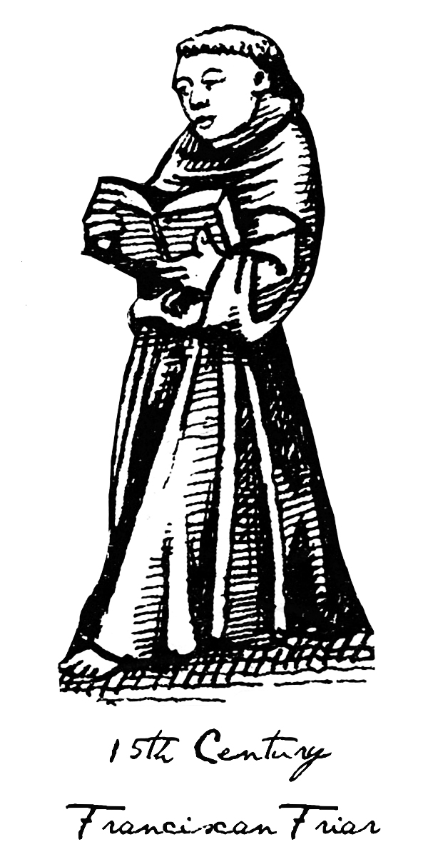 2 Χαρακτηριστική μορφή μοναχού του θρησκευτικού Τάγματος του Αγίου Φραγκίσκου, τον 15ο αιώνα