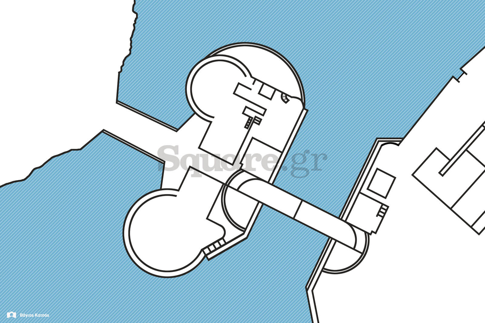 16-Κάτοψη-κάστρου-Ευρίπου-και-εκατέρωθεν-Οθωνικών-γεφυρώσεων,-βασισμένος-σε-βυθομετρικό-χάρτη-του-ναυάρχου-Αρθούρου-Μένσελ,-του-1860